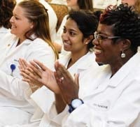 photo of nurses clapping
